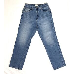 Free People WE THE FREE Pacifica High Rise Slim Straight Leg Denim Jean size 29